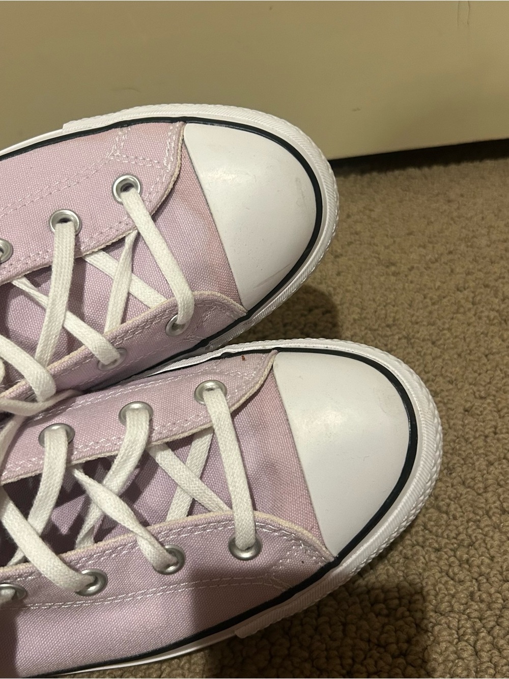 Converse Platform High-Top Sneakers in Lavender - Picture 10 of 13